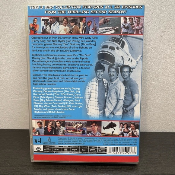 Riptide The Complete 2nd Season 2 DVD 5-Disc Set - Tested - Picture 2 of 11